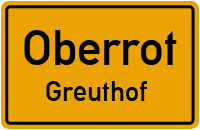 Straßenverzeichnis Oberrot Greuthof
