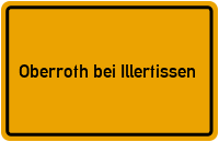 City Sign Oberroth bei Illertissen