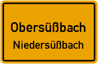 Straßenverzeichnis Obersüßbach Niedersüßbach