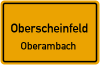 Straßen in Oberscheinfeld Oberambach