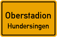 Unterstadioner Straße in OberstadionHundersingen