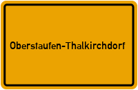 Ortsschild Oberstaufen-Thalkirchdorf