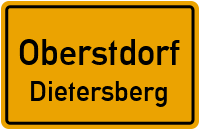 Straßen in Oberstdorf Dietersberg
