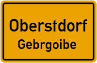 Straßen in Oberstdorf Gebrgoibe