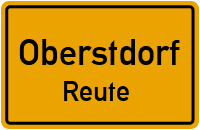Straßen in Oberstdorf Reute