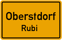 Straßen in Oberstdorf Rubi