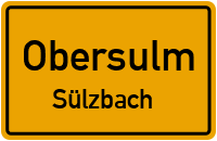 Talstraße in ObersulmSülzbach