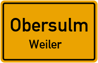 Straßenverzeichnis Obersulm Weiler