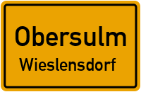 Straßen in Obersulm Wieslensdorf