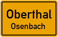 Osenbacher Hof Zufahrt (Keine Durchfahrt) in OberthalOsenbach