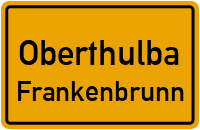 Weißenbrunner Straße in OberthulbaFrankenbrunn