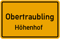 Straßenverzeichnis Obertraubling Höhenhof