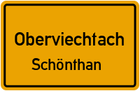 Straßen in Oberviechtach Schönthan