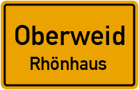 Thüringer Rhönhausstraße in OberweidRhönhaus