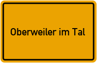 City Sign Oberweiler im Tal