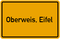 City Sign Oberweis, Eifel