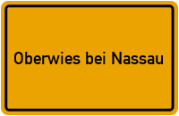 City Sign Oberwies bei Nassau