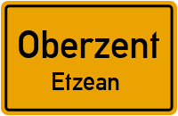 Ortsstraße in OberzentEtzean