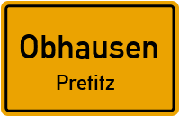 Straße Des Friedens in ObhausenPretitz
