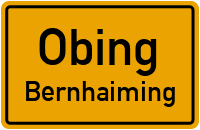 Straßenverzeichnis Obing Bernhaiming
