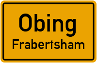 Straßen in Obing Frabertsham