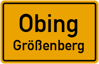 Straßen in Obing Größenberg