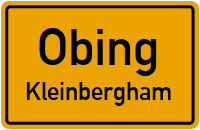 Straßenverzeichnis Obing Kleinbergham
