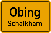 Straßen in Obing Schalkham