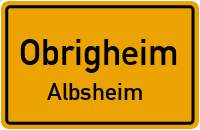 Bachgasse in ObrigheimAlbsheim