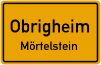 Breitenbronner Straße in ObrigheimMörtelstein