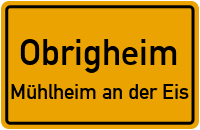 Hesselweg in 67283 Obrigheim (Mühlheim an der Eis)