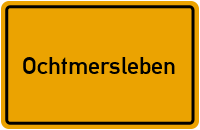 City Sign Ochtmersleben