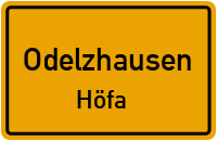 Hadersrieder Straße in OdelzhausenHöfa