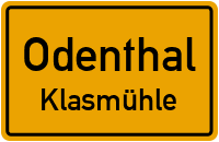 Kapellenweg in OdenthalKlasmühle