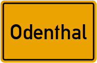 Ortsschild von Gemeinde Odenthal in Nordrhein-Westfalen