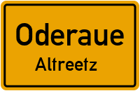 Gartenstraße in OderaueAltreetz
