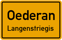 Hauptstraße in OederanLangenstriegis