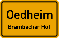 Brambacher Weg in 74229 Oedheim (Brambacher Hof)