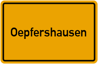 City Sign Oepfershausen