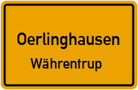 Währentruper Straße in 33813 Oerlinghausen (Währentrup)
