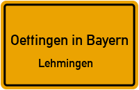 Berggasse in Oettingen in BayernLehmingen