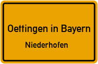 Hauptstraße in Oettingen in BayernNiederhofen