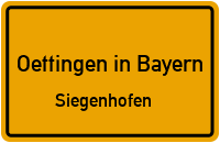 Siegenhofen in Oettingen in BayernSiegenhofen