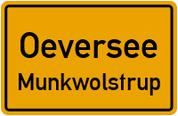 Straßen in Oeversee Munkwolstrup