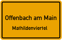 Schnegelbachweg in Offenbach am MainMathildenviertel