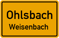 Dorfstraße in OhlsbachWeisenbach