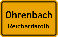 Straßenverzeichnis Ohrenbach Reichardsroth