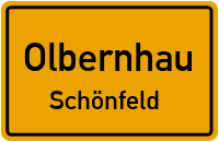 Schönfelder Straße in OlbernhauSchönfeld