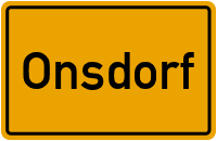 Ortsschild von Gemeinde Onsdorf in Rheinland-Pfalz