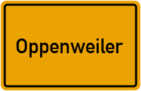 Ortsschild von Gemeinde Oppenweiler in Baden-Württemberg